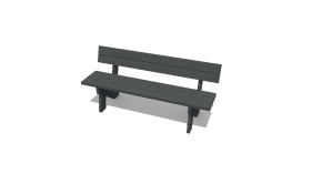 Banc et banquette plastique recyclé Bayeux 