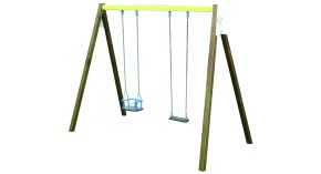 Portique balançoire extérieure mixte - 1 à 8 ans