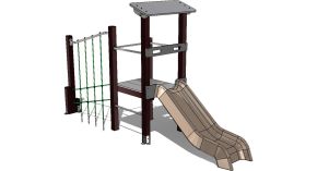 Aire de jeux toboggan Enchanteur - 3 à 7 ans