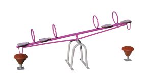 Balançoire à bascule 4 places - 3 à 12 ans