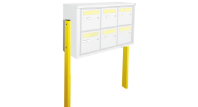 Paire de pieds en acier laque pour bal Orgeval