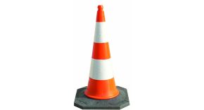 Cône de chantier lesté - Hauteur 50 à 100 cm