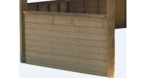 1/2 paroi clin pour kiosque