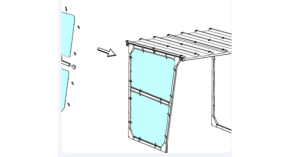 Bardage latéral pour Abri Vélos Agnel