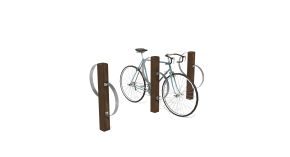 Range vélos en plastique recyclé Arbonne