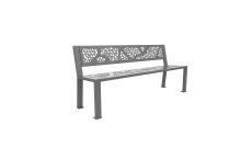 Banc Munich métal graphique