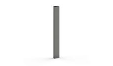 Potelet rectangulaire Arzon - Acier galvanisé