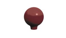 BORNE ACIER SPHERIQUE VERONE FIXE