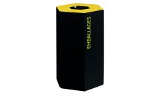 Poubelle intérieure de tri hexagonale Tilleul – 50 L