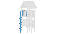 Aire de jeux Tour de guet - Option Mât haut - Spirale 