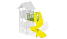 Aire de jeux Tour de guet - Option toboggan - Spirale 