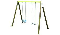 Portique balançoire extérieure mixte - 1 à 8 ans