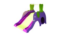 Toboggan éléphant vert/violet