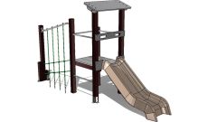 Aire de jeux toboggan Enchanteur - 3 à 7 ans