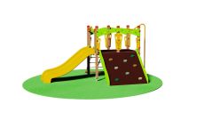 Aire de jeux escalade et toboggan Picollo - 2 à 8 ans