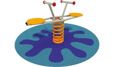 Jeu sur ressort Vaisseau 2 places - 2 à 12 ans