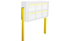 Paire de pieds en acier laque pour bal Orgeval