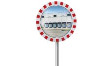 MIROIR INDUSTRIE ROUGE ET BLANC POLYMIR - EXTERIEUR