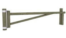 Barrière de gros bois pivotante