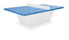 Table polyester piètement Metal