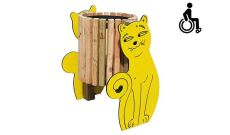 Poubelle extérieur pour enfants Névian Le chat - 50 L 