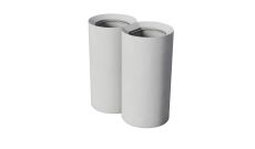 Grande poubelle extérieure en béton Kaélé - 100 L