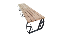 TABLE AGEN PIN/ACIER