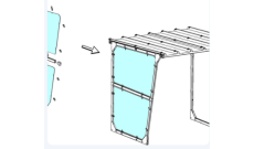 Bardage latéral pour Abri Vélos Agnel