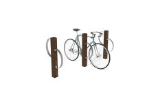 Range vélos en plastique recyclé Arbonne