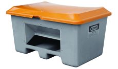 Bac à sel enfourchable avec ouverture