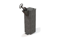 Boîtier d'amovibilité - Potelet acier Ø 6 à 11,4 cm – Avec ou sans clé